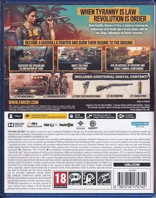 Far Cry 6 Yara Edition - PS5 (A Grade) (Genbrug)